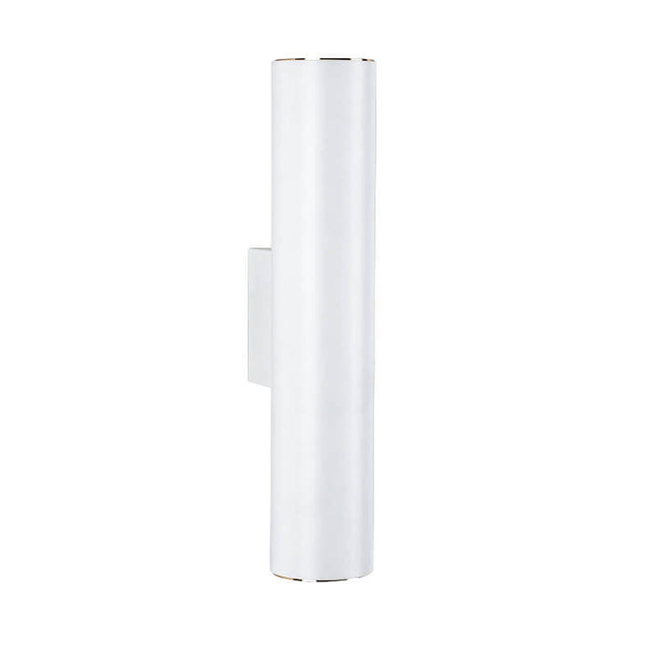 Modern Minimalist Round Aluminum Cylindrical 2-Light Wall Sconce Lamp For Bedroom