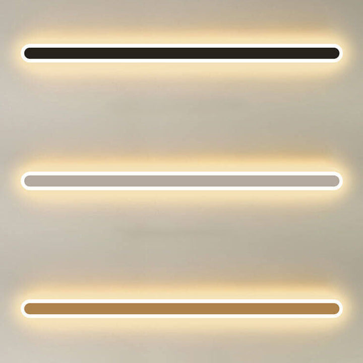 Modern Minimalist Long Bar Iron Acrylic LED Wall Sconce Lamp