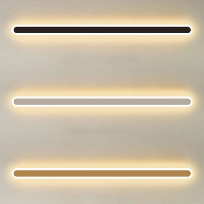 Modern Minimalist Long Bar Iron Acrylic LED Wall Sconce Lamp