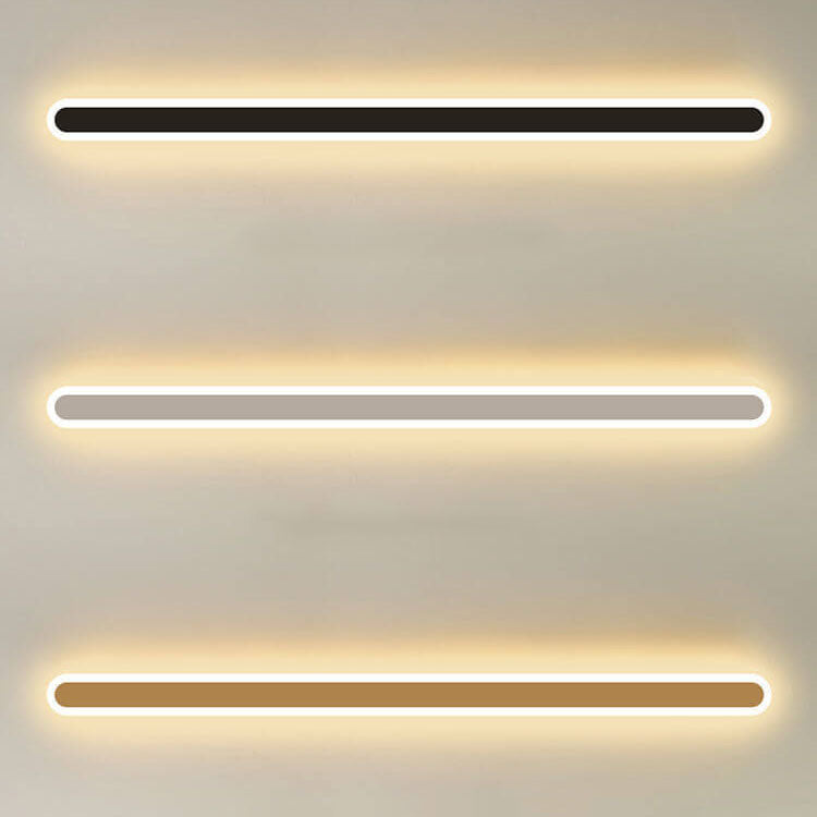 Modern Minimalist Long Bar Iron Acrylic LED Wall Sconce Lamp