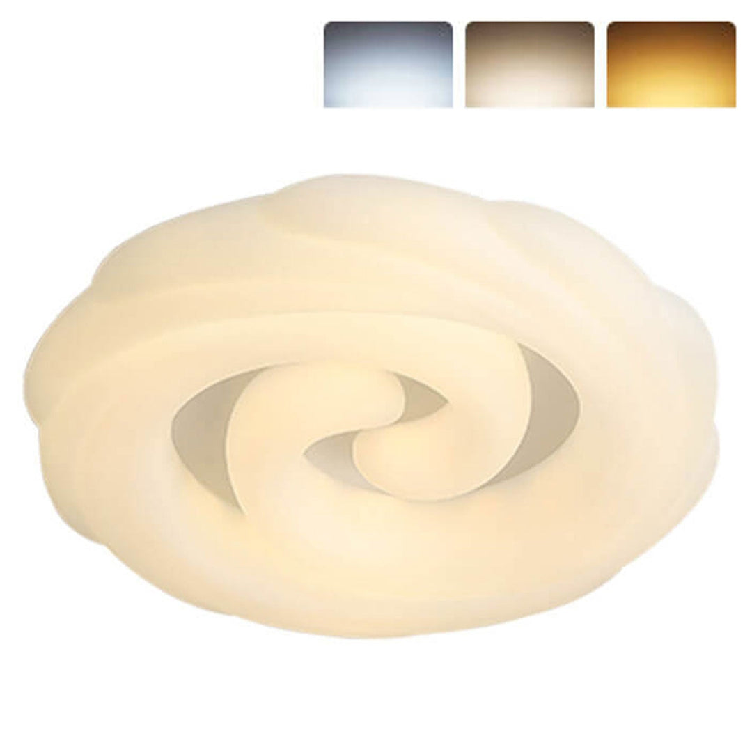 Nordische minimalistische LED-Deckenleuchte mit Blumenmuster 