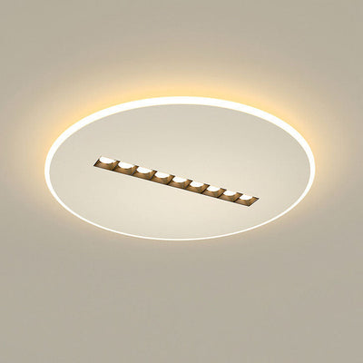 Modern Simple Flat Round Spotlights LED Flush Mount Ceiling Light