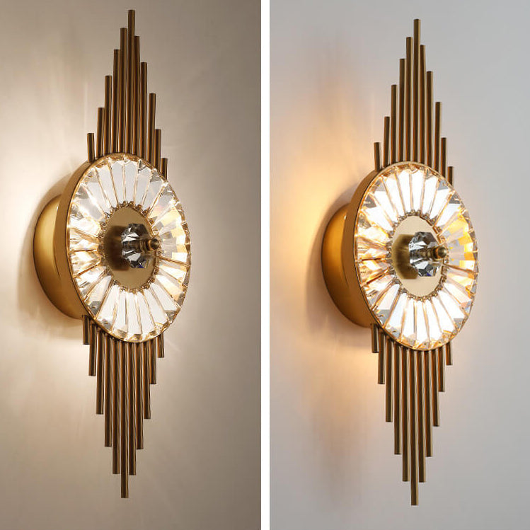 مصباح حائط LED بتصميم إبداعي من الكريستال الفاخر 