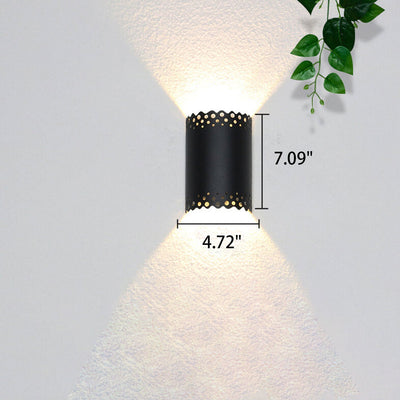 Modern Creative Hollow Half Cylinder  LED Wall Sconce Lamp
