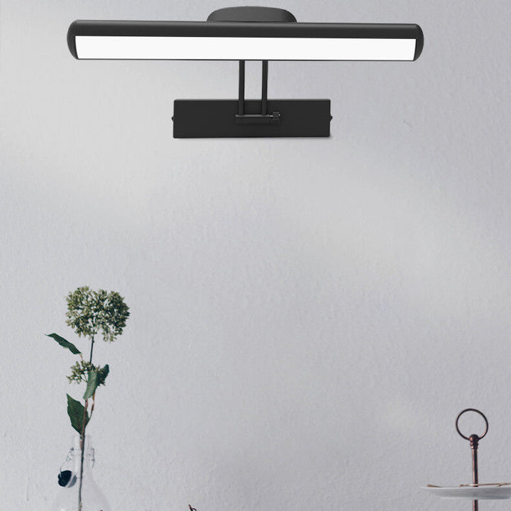 Minimalistische Barform-Waschtischleuchte, LED-Wandleuchte mit mehrfach verstellbarem Winkel 