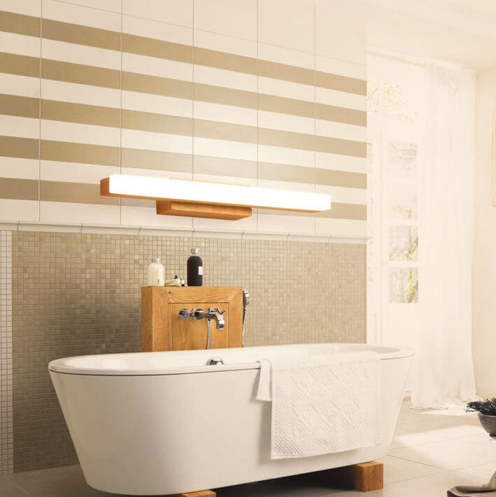 Lámpara de pared LED con espejo anti-vaho impermeable de acrílico moderno 