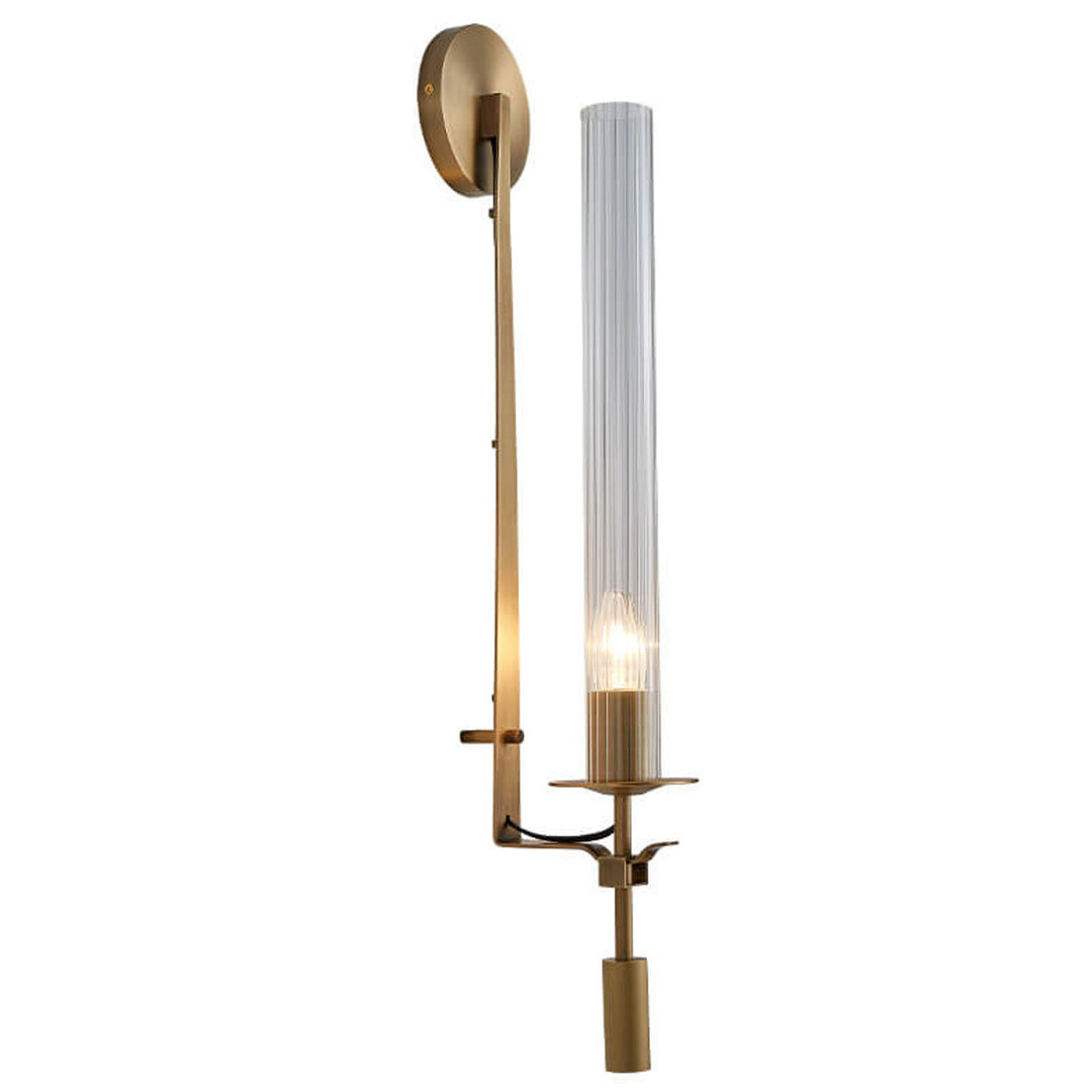Applique murale moderne de luxe à 1 lumière en cuivre 