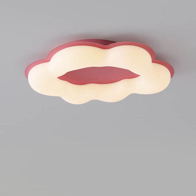 Modern Minimalist Colorful Clouds PE LED Flush Mount Ceiling Light