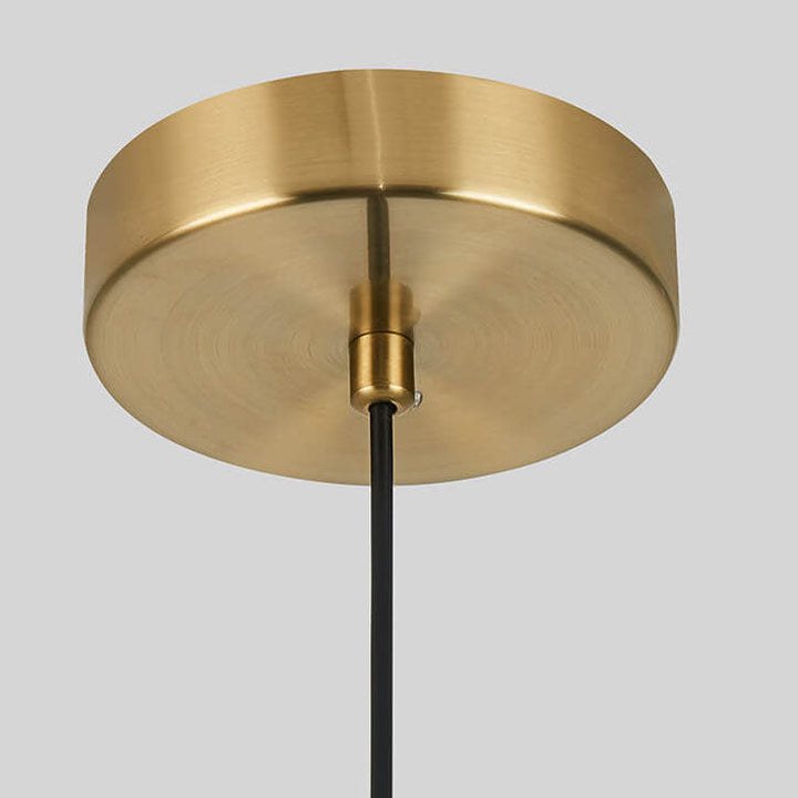 Nordische Vintage Walnuss Scheibe Runde Kugel 1 - Licht Pendelleuchte 