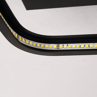 Europäische minimalistische runde quadratische Aluminium-Eisen-LED-Unterputzbeleuchtung