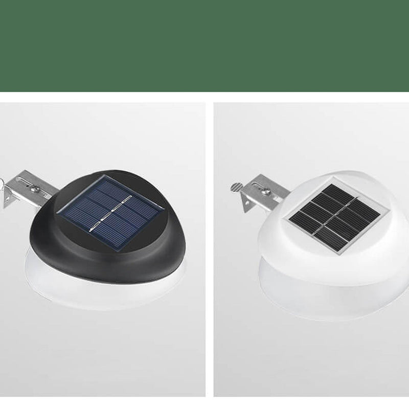 Outdoor Solar Runde ABS wasserdichte Zaun Wandleuchte Lampe