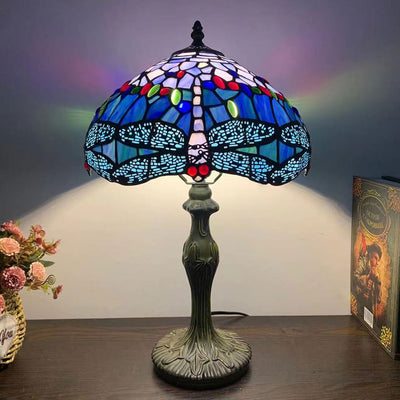 Tiffany Alloy Stained Glass 1-Light Table Lamp