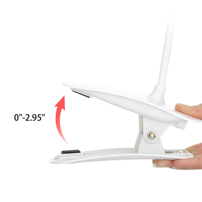 Lampe de bureau LED à clips rechargeables, abat-jour rond pliable, créatif et Simple 