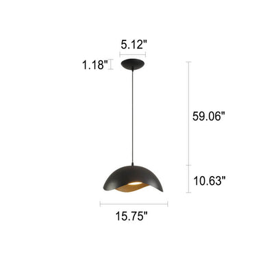 Nordic Minimalist Dome Wave Design LED Pendant Light