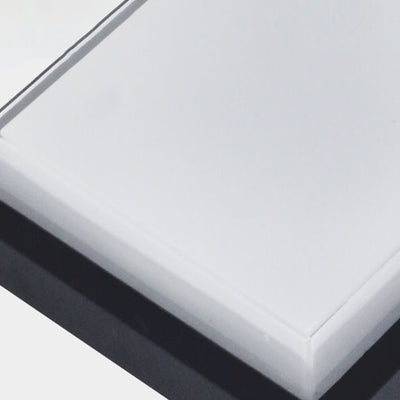 Moderne quadratische Aluminium-Acryl-Induktions-LED-Deckenleuchte für den Außenbereich 