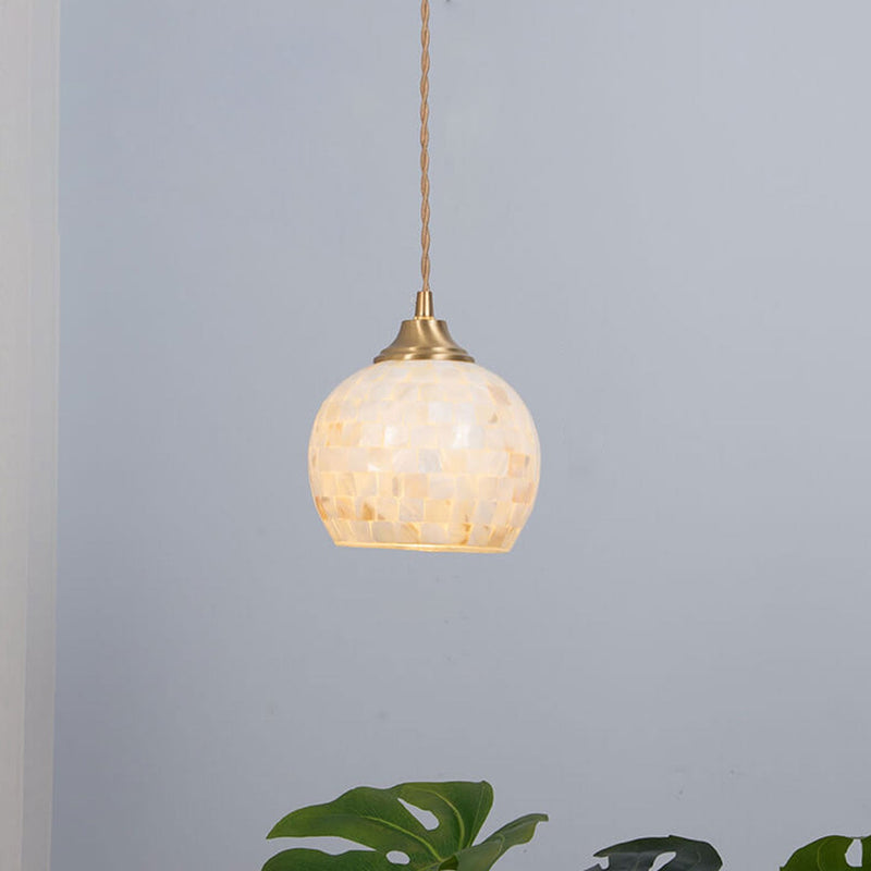 Nordic Simple Shell Three Designs 1-Light Pendant Light