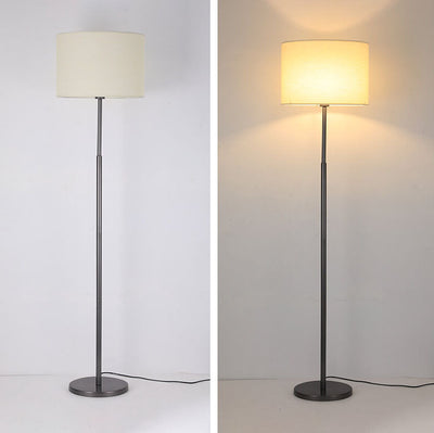 Nordic Simplicity Drum Cone Shade Linear 1-Light Standing Floor Lamp