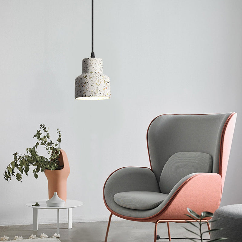 Nordic Minimalist Millstone Hardware Round 1-Light Pendant Light