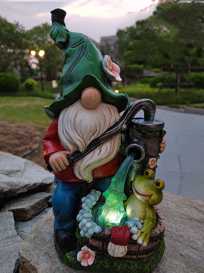 Solar Resin Dwarf Garden Ornament Waterproof Decorative Light