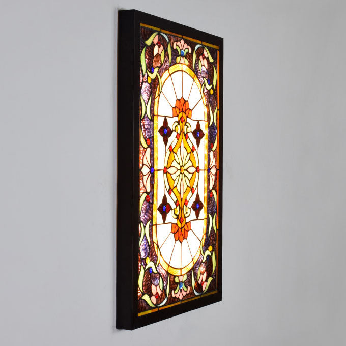 European Tiffany Stained Glass LED Mural Wall Sconce Lamp
