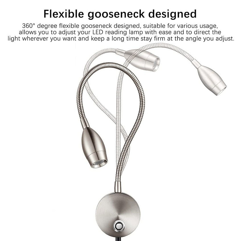 Modern Tube USB LED Spotlight Wall Sconce Lamp