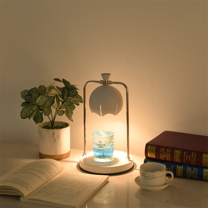 Modern Orchid Metal Aromatherapy Melting Wax 1-Light Table Lamp