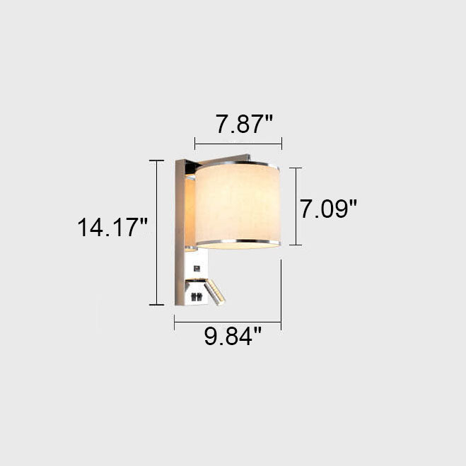Modern Light Luxury Stainless Steel 1-Light Wall Sconce Lamp