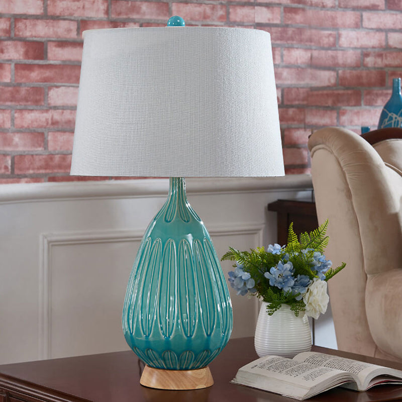 Lampe de Table en Céramique Moderne Minimaliste de Luxe Léger à 1 Lumière 