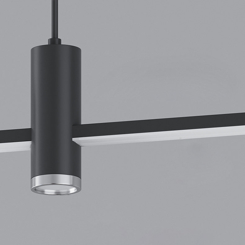 Moderne minimalistische geometrische Linienkombination LED-Inselleuchter für Esszimmer 