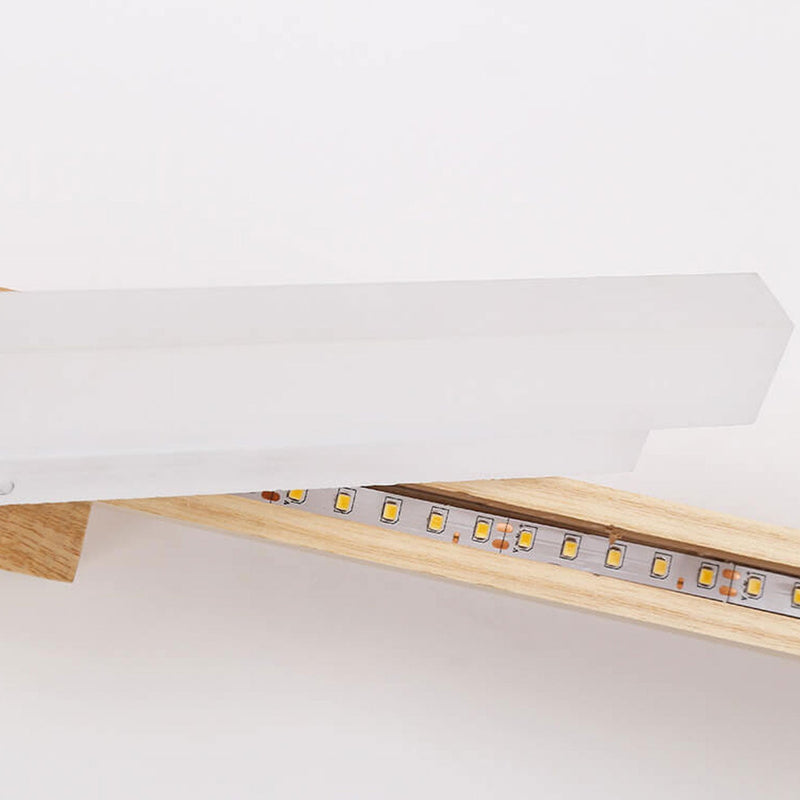 Nordic Minimalist Log Strip Vanity Light LED-Wandleuchte