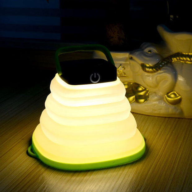 Contemporary Creative Outdoor Solar Folding Cone Waterproof Camping LED Outdoor Light for Outdoor Patio