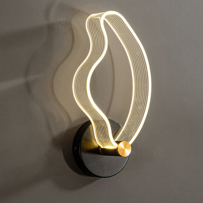 Nordic Simple Geometric Acrylic Iron LED Wall Sconce Lamp