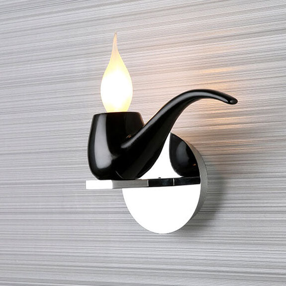 Modern Creative Pipe Resin Hardware 1-Light Wall Sconce Lamp