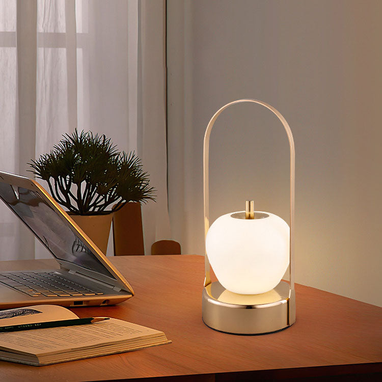 Creative Vintage Apple Shape Portable Rechargeable LED Table Lamp