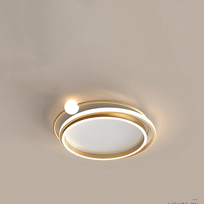 ضوء سقف دائري عصري إبداعي LED مثبت بشكل مسطح 