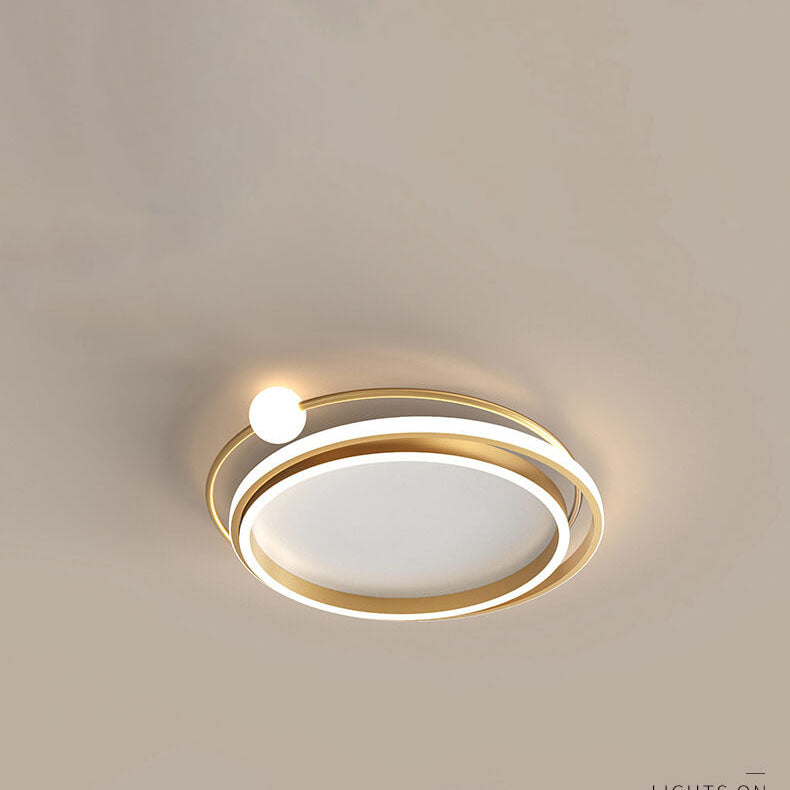 ضوء سقف دائري عصري إبداعي LED مثبت بشكل مسطح 