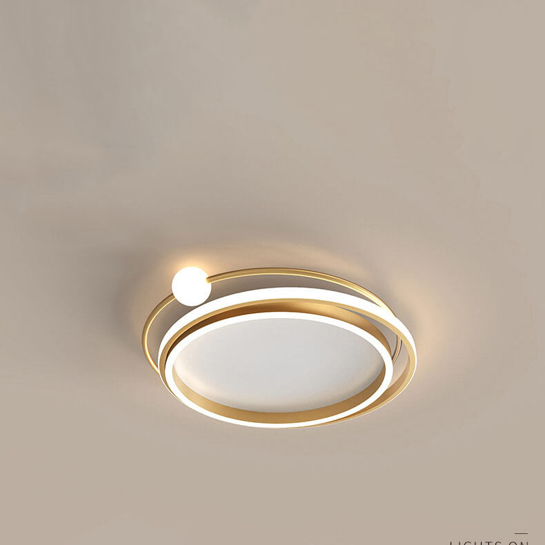 Modern Creative Circle Ring LED Flush Mount Ceiling Light