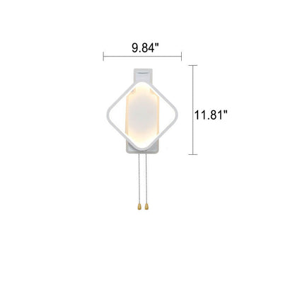 Moderne kreative quadratische Farblicht-LED-Wandleuchte 