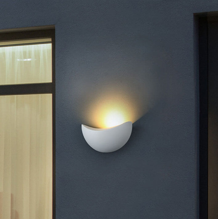 Creative Minimalist Half Round Aluminum LED Wall Sconce Lamp