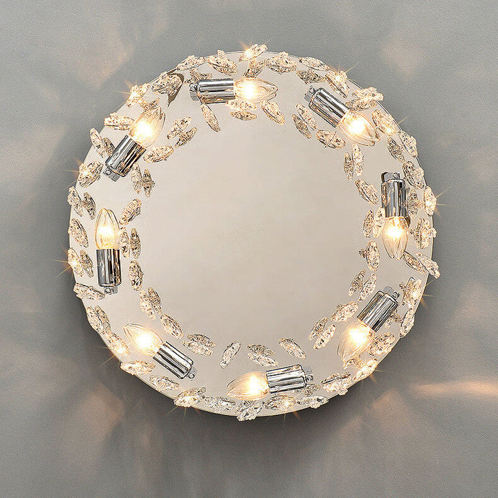 Moderne Luxus Kristall Runde Schmetterling Anhänger 6/8/12 Licht Deckenleuchte 