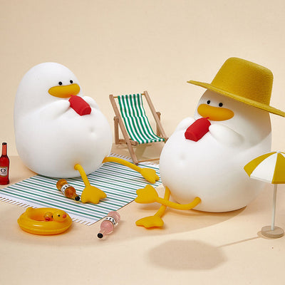 Lampe de table LED Creative Cartoon Silicone Canard Pat Veilleuse 