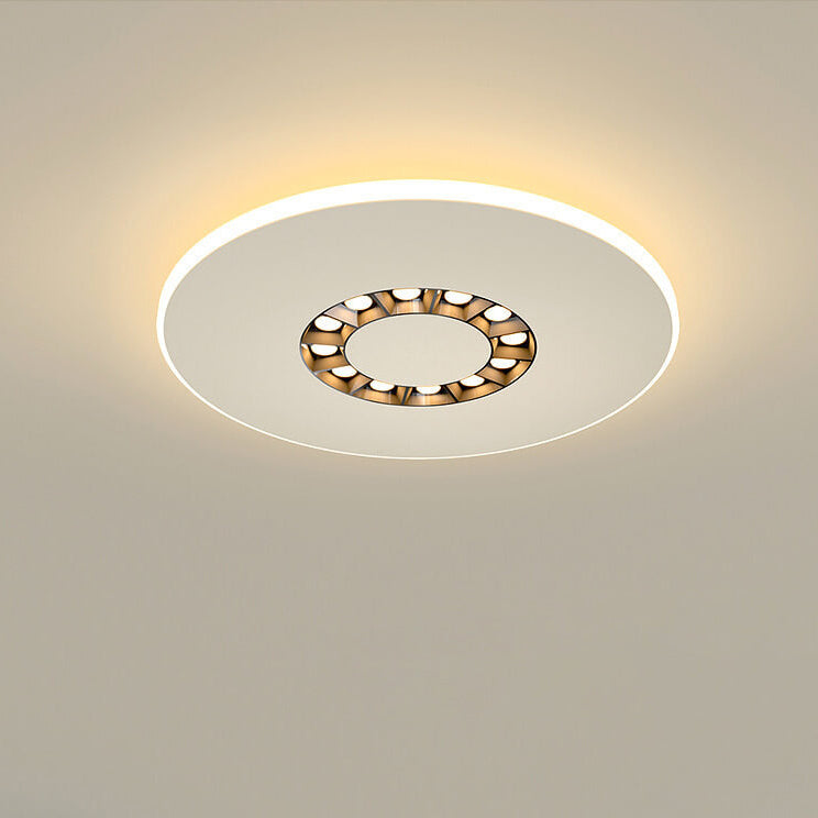 Modern Creative Spotlight Double Circle/Square Design LED Flush Mount Light