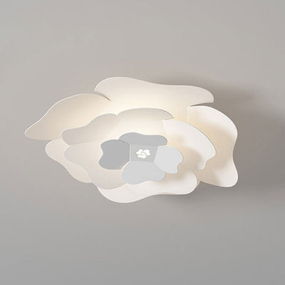 Creative Simple Three-layer Petal Overlap Design LED Flush Mount Light