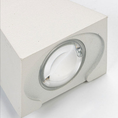 Nœud papillon créatif extérieur avec éclairage vers le haut et vers le bas, lampe murale étanche à LED pour patio 
