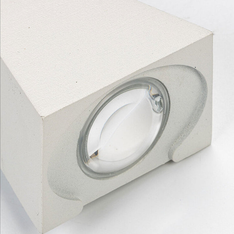 Nœud papillon créatif extérieur avec éclairage vers le haut et vers le bas, lampe murale étanche à LED pour patio 