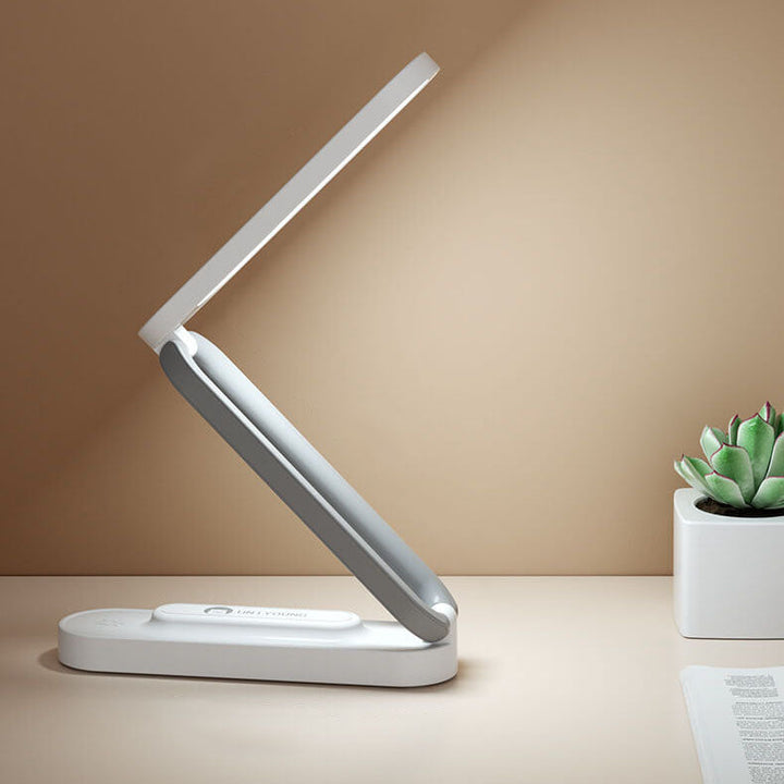 Lampe de table LED pliable rechargeable par USB pour étudiant moderne 