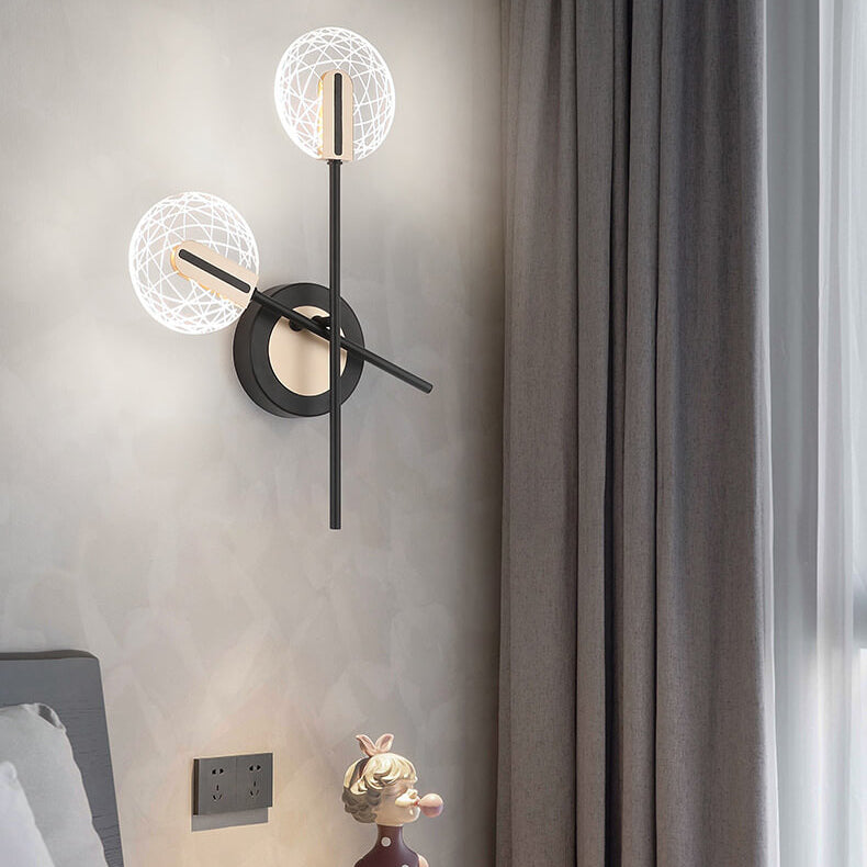 مصباح حائط LED دوار 1/2 بضوء أكريليك حديث 