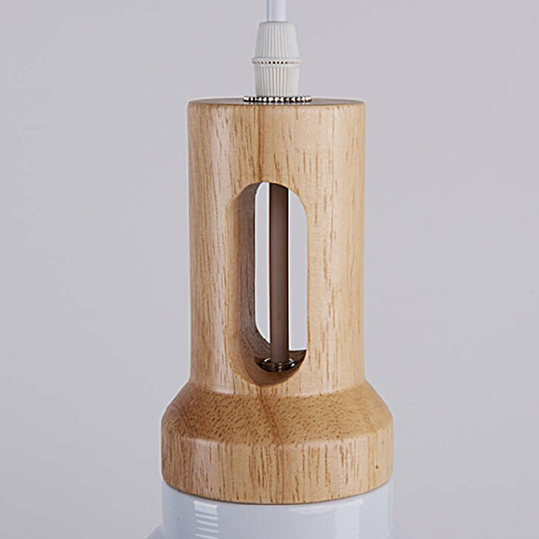 Lumière suspendue à 1 ampoule conique en aluminium solide simple nordique géométrique 