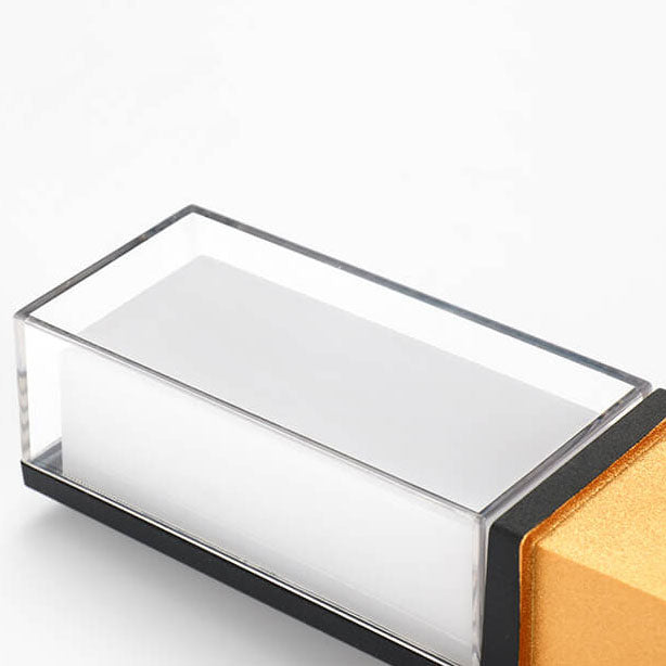 Minimalistische wasserdichte einzeilige rechteckige LED-Wandleuchte für den Außenbereich 
