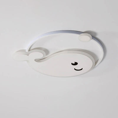 Kreative Cartoon-Delphin-Mond-LED-Kinder-Unterputz-Deckenleuchte